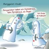 Cartoon: Bergge (small) by neufred tagged geister,gespenster,berge,gipfelkreuz