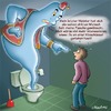 Cartoon: Klo-Geist (small) by neufred tagged klo toilette geist flaschengeist spuken wünsche meister