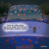 Cartoon: Windschutzscheibenmassaker (small) by neufred tagged katastrophe,blutbad,reporter,auto