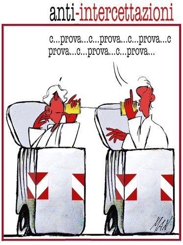 Cartoon: cassonettari (medium) by Enzo Maneglia Man tagged man,cassonettari