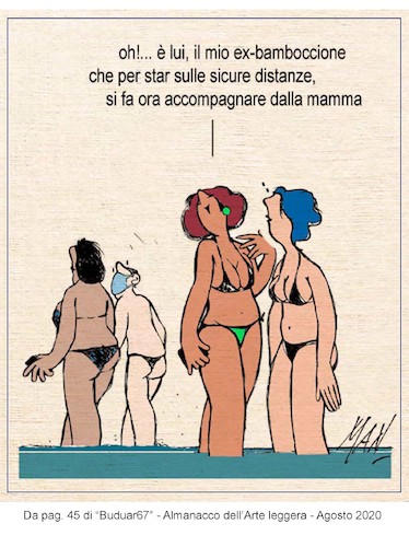 Cartoon: BUDUAR 67 (medium) by Enzo Maneglia Man tagged vignette,umorismo,grafico,illustrazioni,storie,in,tempi,di,corona,virus,buuar,almanacco,arte,leggera,disegni,enzo,maneglia,man