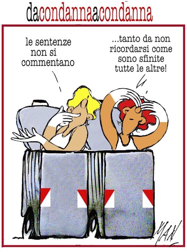 Cartoon: cassonettari (medium) by Enzo Maneglia Man tagged cassonettari,maneglia,dandannaincondanna