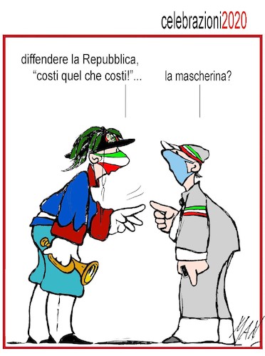 Cartoon: Celebrazioni 2020 (medium) by Enzo Maneglia Man tagged vignette,umorismo,grafico,giugno,in,coronavirus,2020,by,man,maneglia,fighillearte,piccolomuseo,di,fighille,it