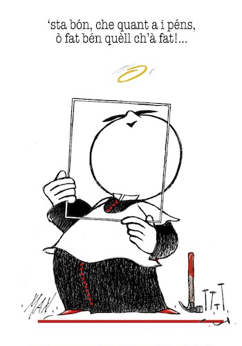 Cartoon: Gabriele Gaggia (medium) by Enzo Maneglia Man tagged vignette,umorismo,grafico,by,maneglia,dedicato,gabriele,gaggia