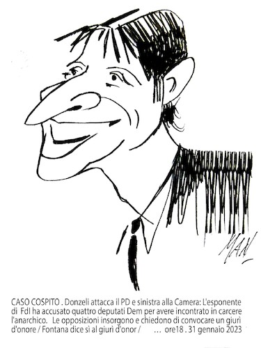 Giovanni Donzelli By Enzo Maneglia Man Politics Cartoon Toonpool