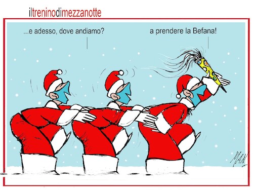 Cartoon: il trenino di mezzanotte (medium) by Enzo Maneglia Man tagged vignette,umorismo,grafico,spilli,n490,fighillearte,pccolomuseo,di,fighille,ita,by,maneglia