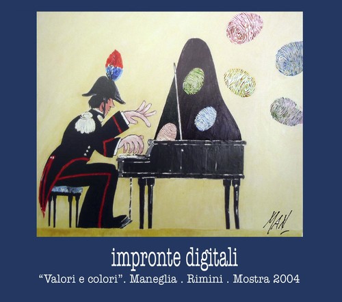 Cartoon: impronte (medium) by Enzo Maneglia Man tagged impronte,digitali