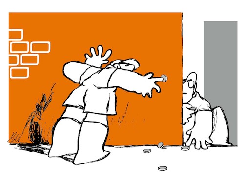 Cartoon: Le monete By Ruinetti (medium) by Enzo Maneglia Man tagged storie,racconti,diari,novelle,di,franco,ruinetti,illustrazioni,enzo,manegli,man,da,fighillearte,piccolomuseo,fighille,it