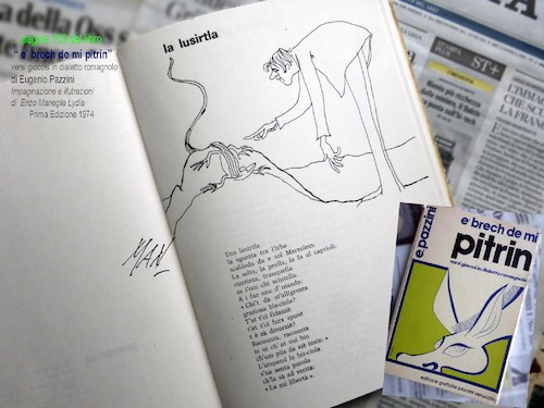 Cartoon: Maneglia illustra Pazzini (medium) by Enzo Maneglia Man tagged illustrazioni,poesie,versi,giocosi,eugenio,pazzini,enzo,maneglia,man