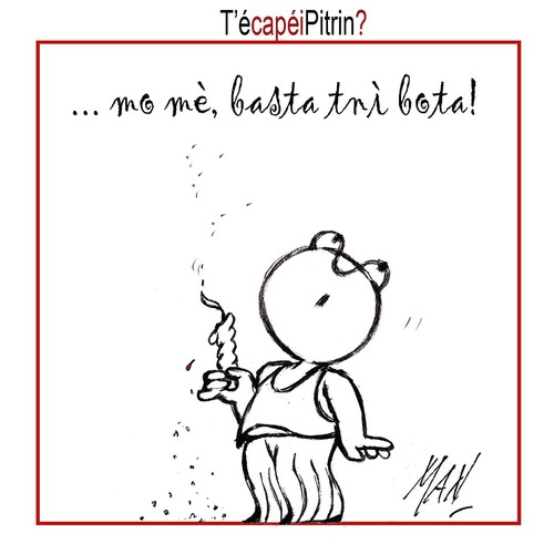 Cartoon: Pitrin (medium) by Enzo Maneglia Man tagged pitrin,pietro,di,enzo,maneglia,man,dialetto,romagnolo