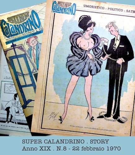 Cartoon: retro cover (medium) by Enzo Maneglia Man tagged calandrino