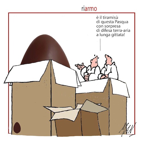 Cartoon: Riarmo (medium) by Enzo Maneglia Man tagged vignette,umorismo,grafico,spilli,illustrazioni,fighillearte,piccolomuseo,fighille,ita