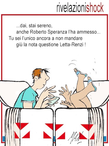 Cartoon: rivelazioni shock (medium) by Enzo Maneglia Man tagged vignetta,umorismo,spilli,cassonettari,maneglia,man,fighillearte