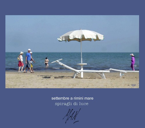 Cartoon: settembre Rimini mare (medium) by Enzo Maneglia Man tagged spiragli,di,luce,man,maneglia