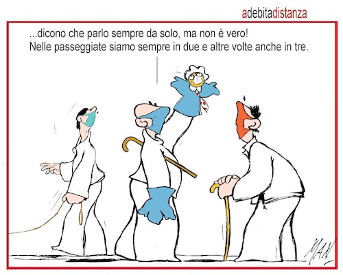 Cartoon: tempi da Covid (medium) by Enzo Maneglia Man tagged vignette,umorismo,grafico,spilli,by,man,enzo,maneglia,per,fighillearte,piccolomuseo,it
