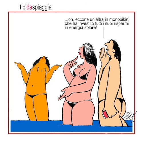 Cartoon: tipi da spiaggia (medium) by Enzo Maneglia Man tagged vignette,umorismo,grafico,spilli,fighillearte,piccolomuseo,fighille,ita
