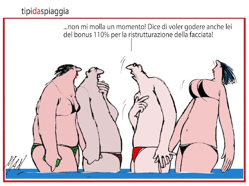 Cartoon: tipi di spiaggia (medium) by Enzo Maneglia Man tagged vignette,umorismo,grafico,fighillearte,piccolomuseo,fighille,ita