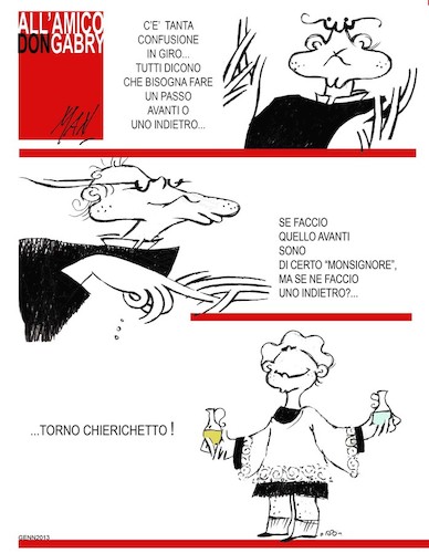 Cartoon: dedicata a Don Gabriele (medium) by Enzo Maneglia Man tagged vignetta,dedicata,maneglia,man,gaggia,gabriele