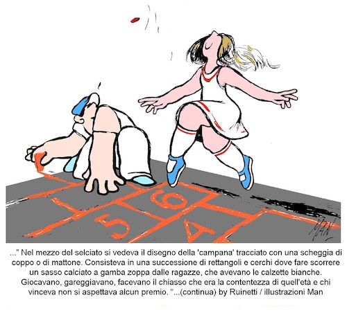 Cartoon: la mia strada By Ruinetti (medium) by Enzo Maneglia Man tagged storie,racconti,diari,novelle,di,franco,ruinetti,illustrazioni,man,maneglia,fighillearte,piccolomuseo,fighille,ite