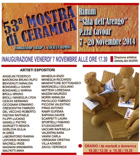 Cartoon: Maneglia in terrarossa (medium) by Enzo Maneglia Man tagged mostra,ceramica,rimini,2014,enzo,maneglia