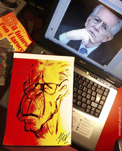 Cartoon: Mario Monti Presidente (medium) by Enzo Maneglia Man tagged monti,presidente
