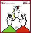 Cartoon: auguri 2013 in 3D (small) by Enzo Maneglia Man tagged 2013,3d,auguri