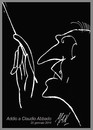 Cartoon: Claudio Abbado (small) by Enzo Maneglia Man tagged abbado,claudio,caricatura,ritratto,grafica