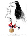 Cartoon: Federica Brignone (small) by Enzo Maneglia Man tagged federica,brignone,caricature,ritratti,campioni,sport,olimpiadi,invernali,2026