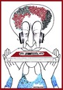 Cartoon: mangiacassette cassette (small) by Enzo Maneglia Man tagged mangiacassette