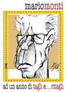 Cartoon: mario monti ad un anno (small) by Enzo Maneglia Man tagged caricatura,mario,monti,tagliritagli,supermario