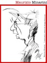 Cartoon: Maurizio Minarini (small) by Enzo Maneglia Man tagged riminista,minarini,maurzio,pittore
