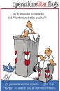 Cartoon: operazione TitanFlags (small) by Enzo Maneglia Man tagged cassonettari,riminipolitica