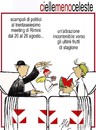 Cartoon: Renzi al meeting Rimini 2015 (small) by Enzo Maneglia Man tagged matteo,renzi,rimini,25agosto2015,cassonettari,maneglia,man