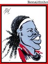 Cartoon: Ronaldinho (small) by Enzo Maneglia Man tagged ronaldinho giocatore calcio