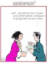 Cartoon: scandali facebook (small) by Enzo Maneglia Man tagged vignette,umorismo,grafico,facebook,man,maneglia,fighillearte