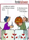 Cartoon: stesse facce (small) by Enzo Maneglia Man tagged halloween,cassonettari,di,man,maneglia,fighillearte,fronte,del,no