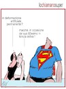 Cartoon: Super man (small) by Enzo Maneglia Man tagged vignette,umorismo,grafico,super,eroi,anniversari,spilli,fighillearte,maneglia,man