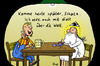 Cartoon: Gott spricht (small) by rene tagged gott,welt,kneipe,gespräch,restaurant,bier