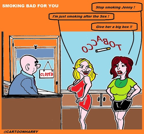 Cartoon: A Whole Box (medium) by cartoonharry tagged box,cigarettes