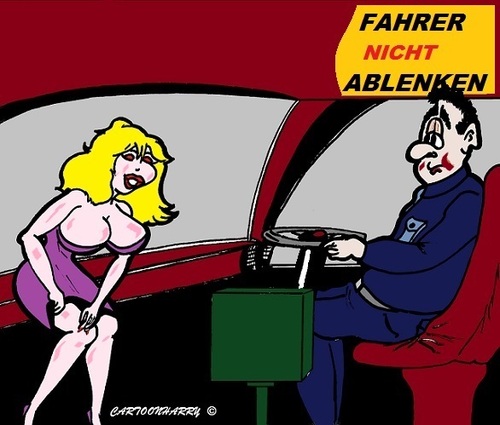 Cartoon: Ablenkung (medium) by cartoonharry tagged fahrer,zug,ablenkung,mädchen,verboten,kartoon,kartun,toon,toons,cartoonist,cartoonharry,dutch,toonpool