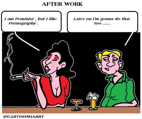 Cartoon: After Work (medium) by cartoonharry tagged work,cartoonharry