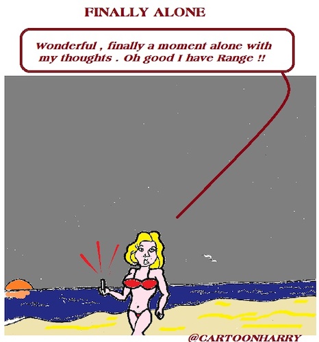 Cartoon: Alone (medium) by cartoonharry tagged alone,cartoonharry