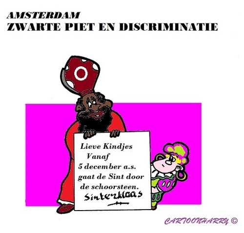 Cartoon: Amsterdamse (medium) by cartoonharry tagged amsterdam,sint,piet,discriminatie