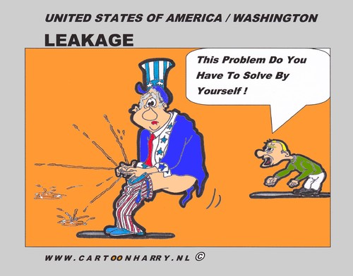 Cartoon: Another Wikileaks Cartoon (medium) by cartoonharry tagged leakage,leak,wikileaks,america,mister,problems,solutions,cartoon,comic,artist,comix,comics,cool,usa,cooles,design,art,toonpool,toonsup,facebook,arts,cartoonist,internatinal,dutch,cartoonharry,world
