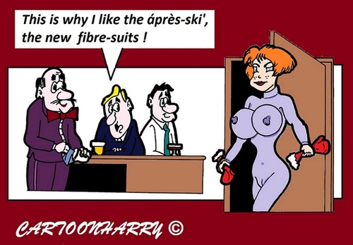 Cartoon: Apres Ski (medium) by cartoonharry tagged apresski,suit,girl,sexy,bar,cartoon,cartoonist,cartoonharry,dutch,toonpool