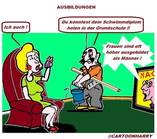 Cartoon: Ausbildung (medium) by cartoonharry tagged ausbildung