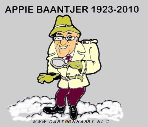 Cartoon: Baantjer (medium) by cartoonharry tagged appie,baantjer,decock,crime,dutch,cartoonharry