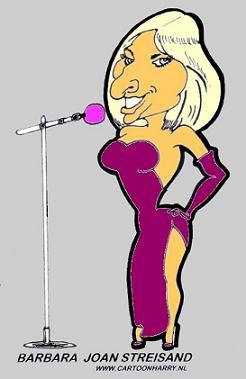 Cartoon: Barbara Joan Streisand (medium) by cartoonharry tagged cartoonharry,caricature,babs,barbara,streisand