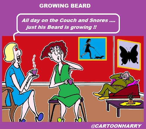 Cartoon: Beard (medium) by cartoonharry tagged beard,growing,cartoonharry