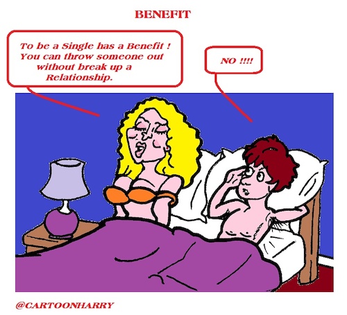 Cartoon: Benefit (medium) by cartoonharry tagged benefit,cartoonharry
